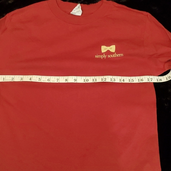 SIMPLY SOUTHERN Red/Black/Yellow Tailgate T-Shirt-Gameday Collection-Sz S - Picture 14 of 17